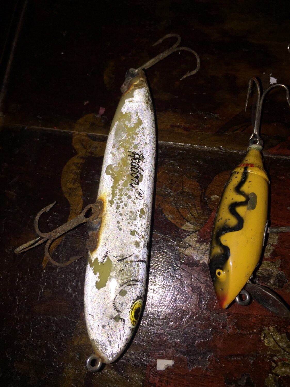 Set of 6 Antique/vintage Fishing Lures, Tackle, Gear