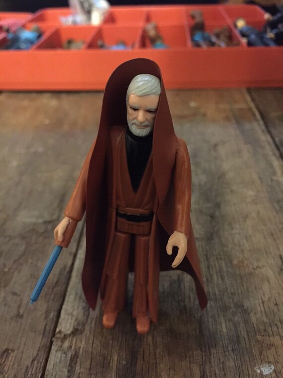 Vintage 1977 Star Wars Ben Obi-wan Kenobi Gray Hair Complete