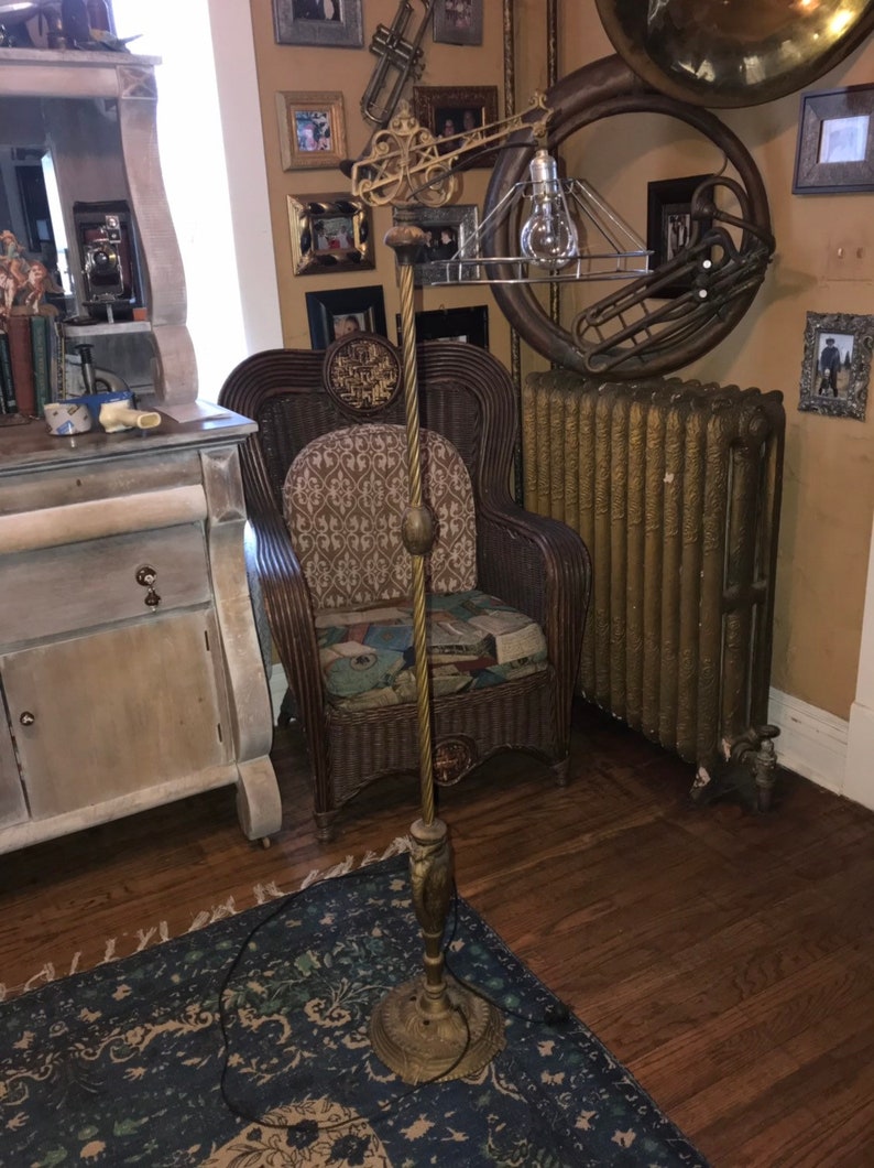 Art Deco/art Nuevo Figurine Floor Lamp 19151925 Approx Etsy