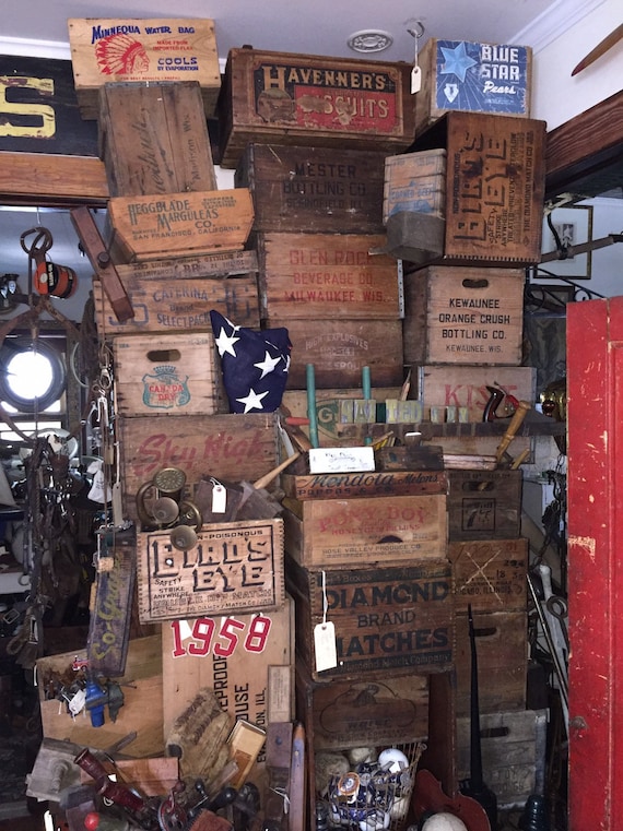 Antique Havenners Biscuit Crate 