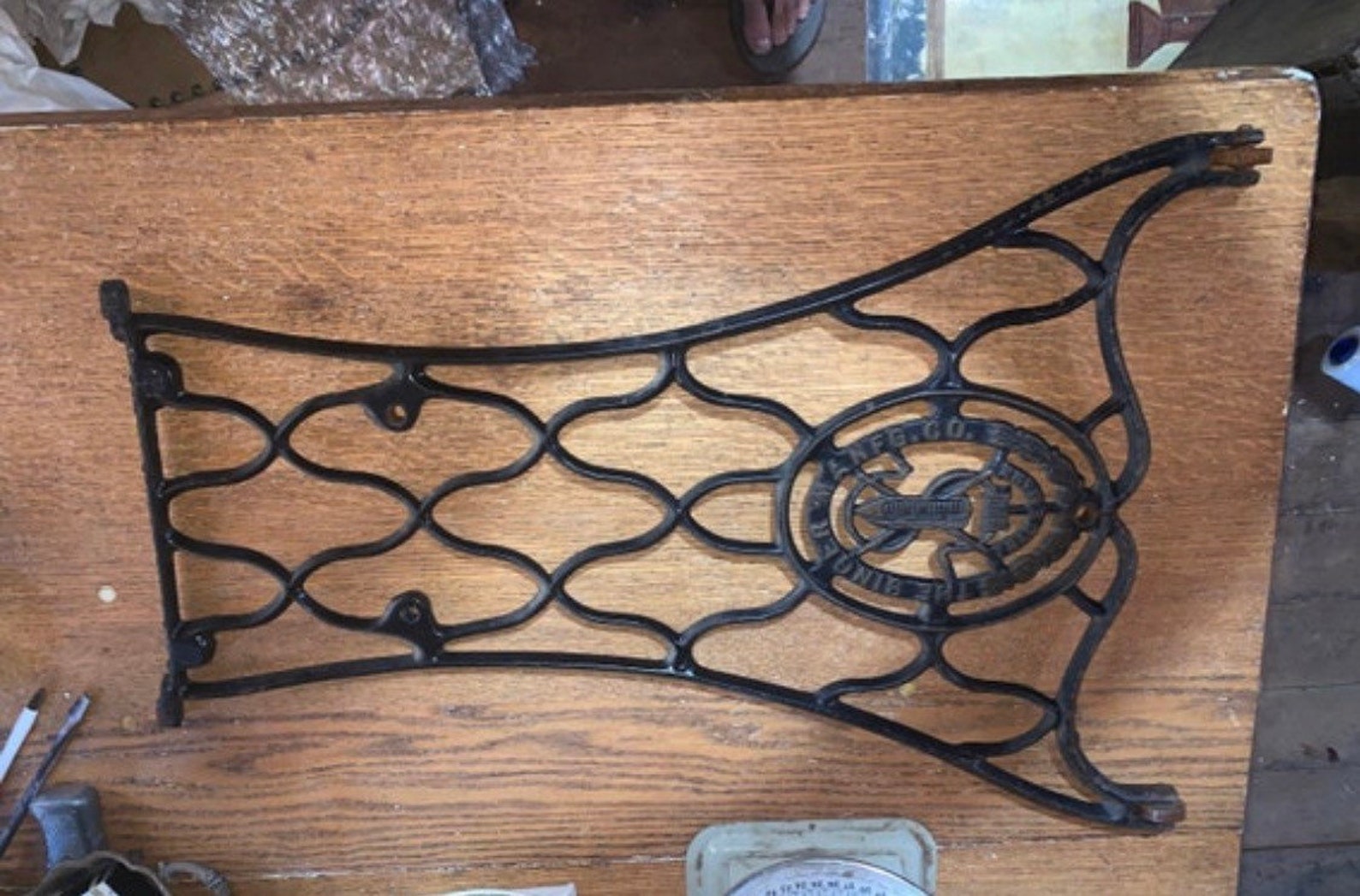 Antique Singer Mfg Co. Sewing Machine Cast Iron Base One Side Only - Etsy