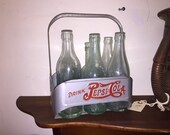 Vintage, 1940 39 s, Pepsi Cola, Double Dot, Metal Bottle Carrier, Original