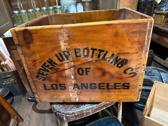 Antique 7UP Wooden Crate Carrier Caddie Case - Etsy