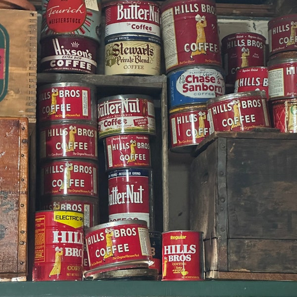 Vintage Coffee Cans Etsy