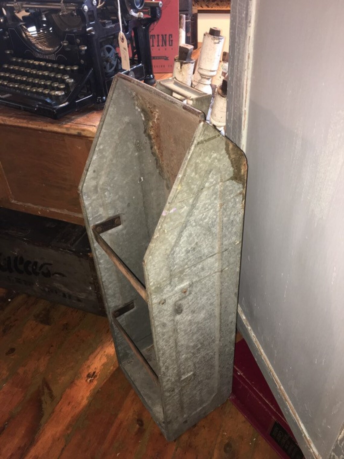 Vintage Hardware Store Display Bin Measures Approx Etsy