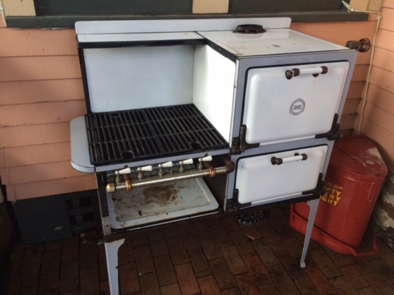 Antique 1921 Clark Jewel Stove Turned Into Outside Barbeque Etsy