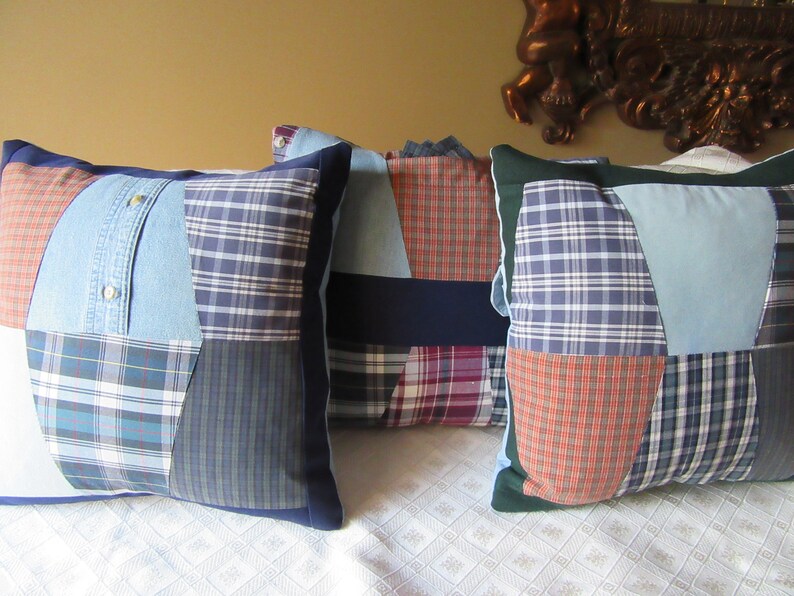 Memory Pillows made from your loved ones' clothing Etsy