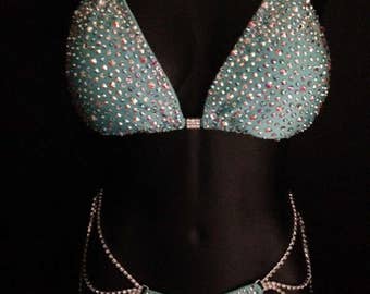 Beautiful Blue Competition Bikini