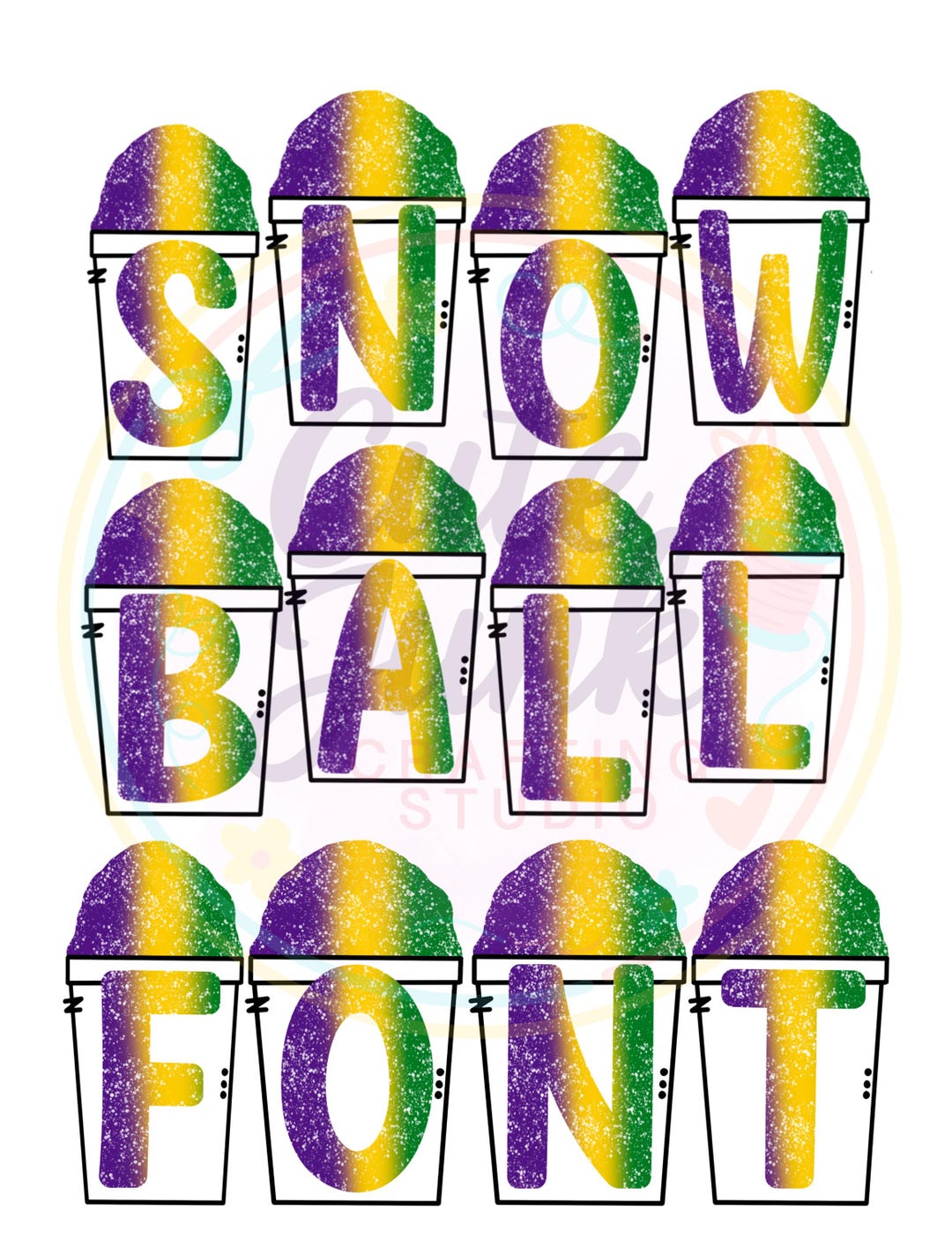 Snowball Alphabet Clipart Digital Download - Etsy