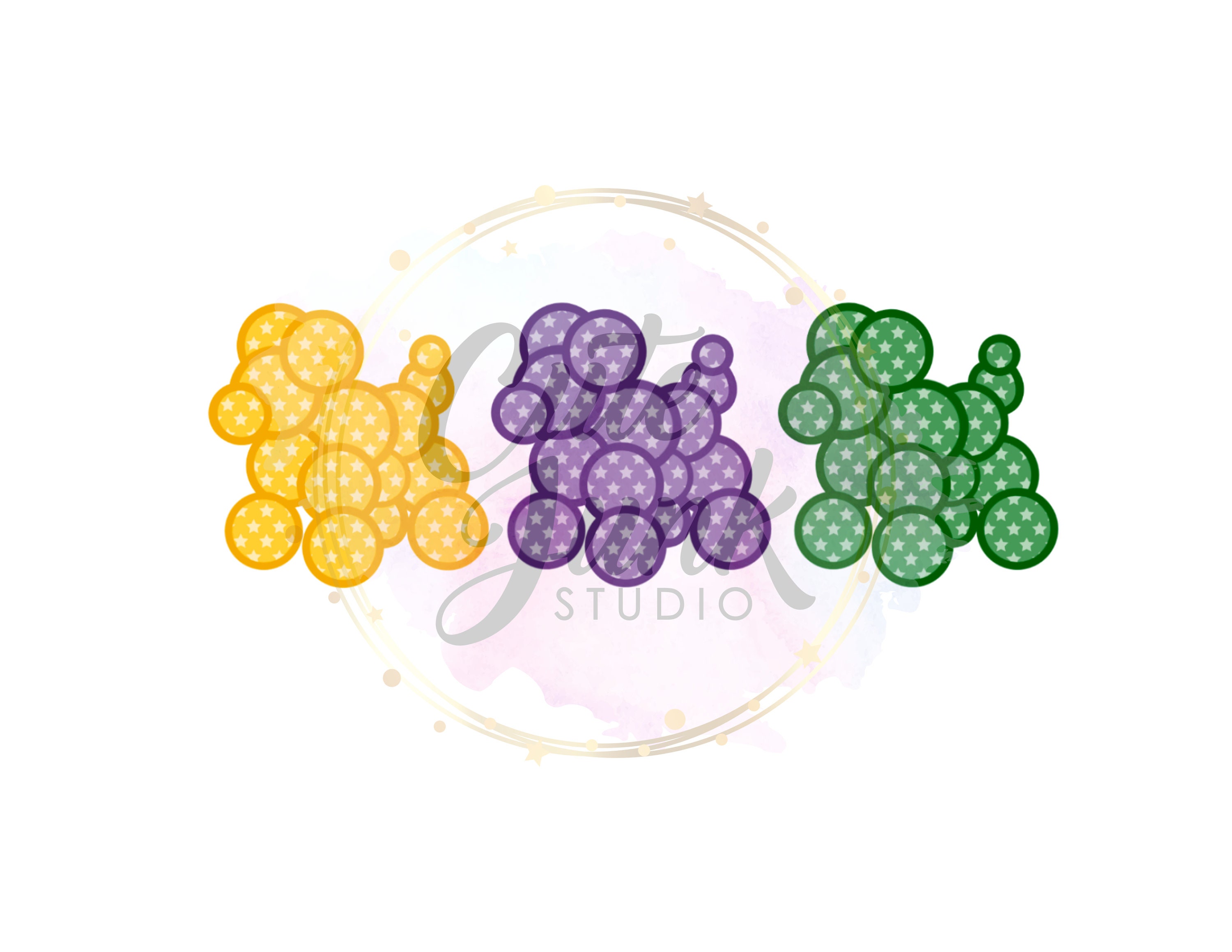 mardi gras bead dog door hanger