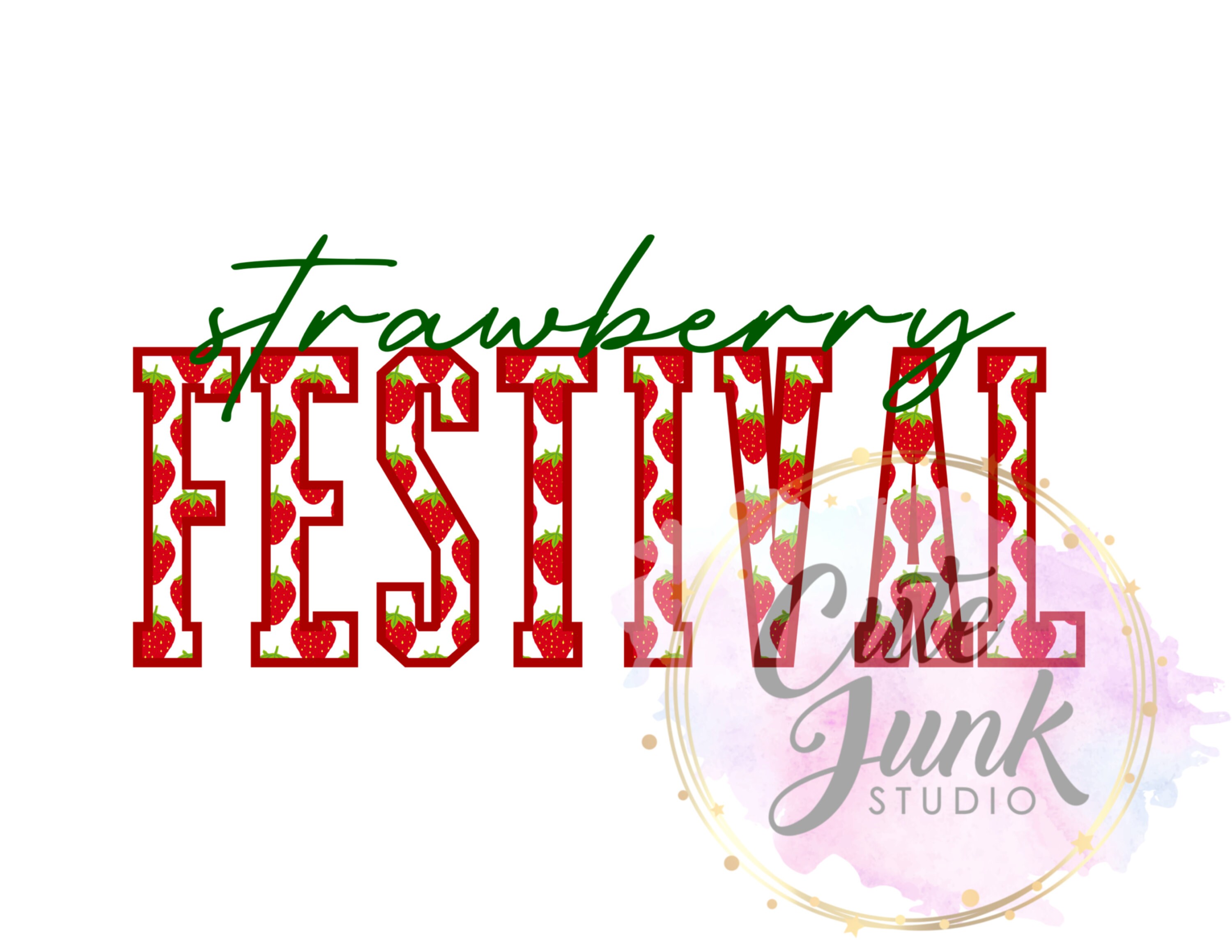 Strawberry Festval  PNG Digital File