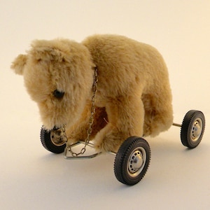 Steiff Bear on Wheels - Etsy Steiff Bear on Wheels - Etsy
