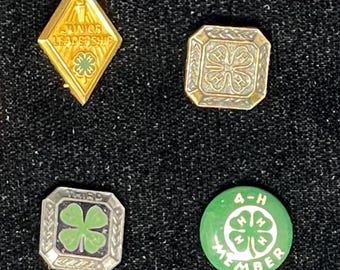 Vintage Tiny 4H Pins