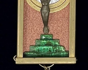 Susan Gould Shadowbox Art Deco Brooch