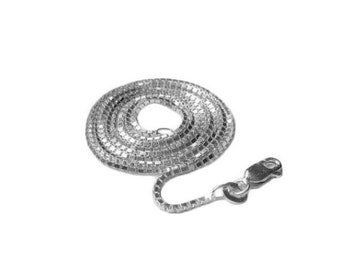 Collana A Scatola Piccola In Oro Su Argento Sterling 925 - Foto 8