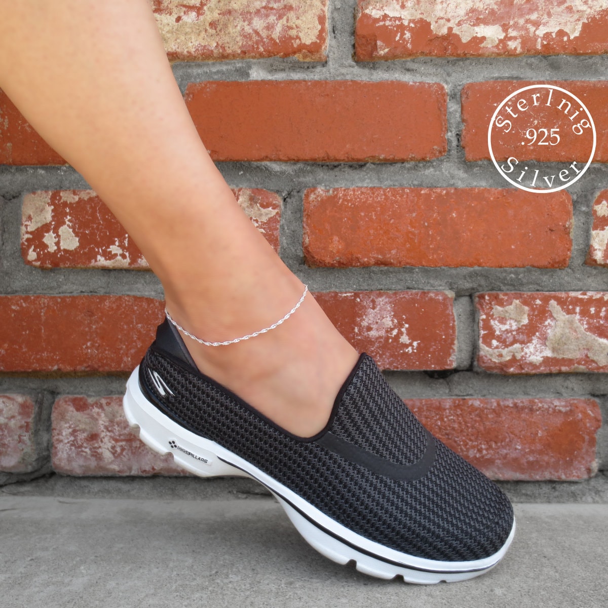 925 Sterling Silber verdreht Fußkettchen 9 Zoll 10 Zoll 11 | Etsy