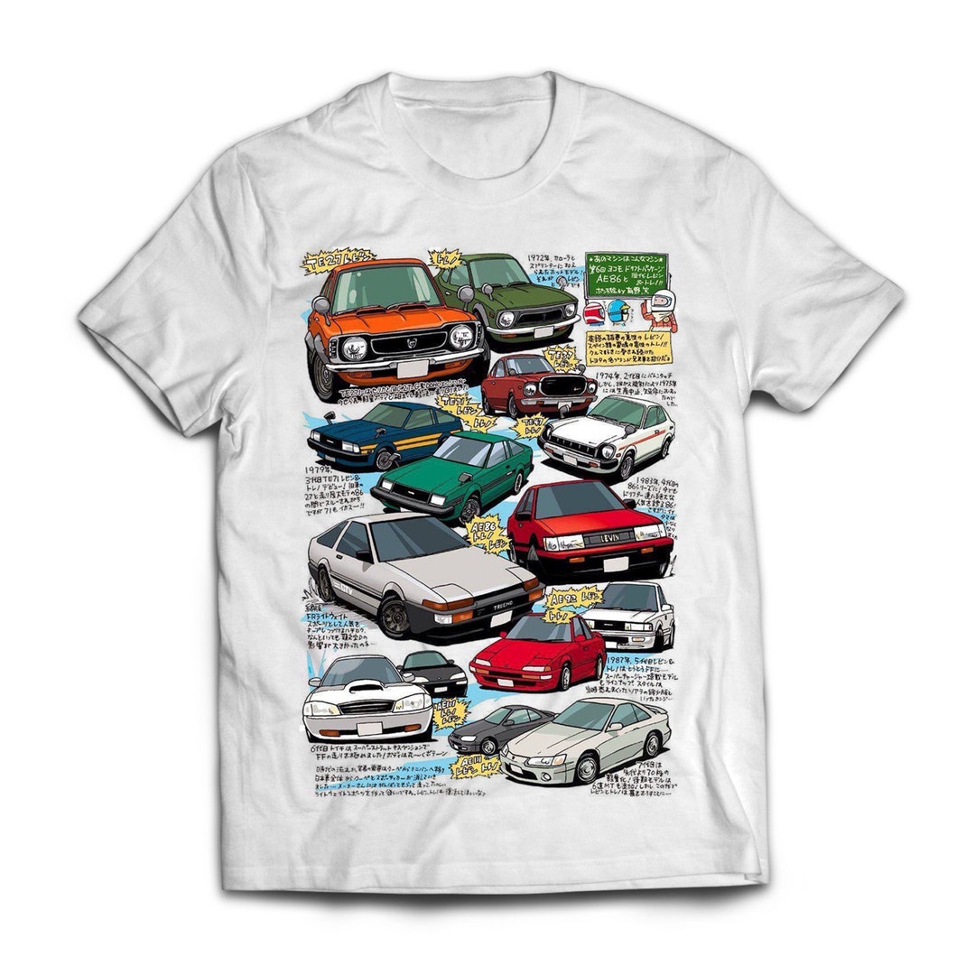 Toyota Corolla Legacy 100% Cotton T-shirt Printed in FULL