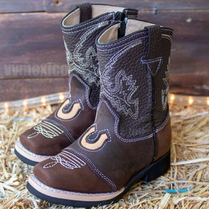 Toddler cowboy boots with zipper best sale