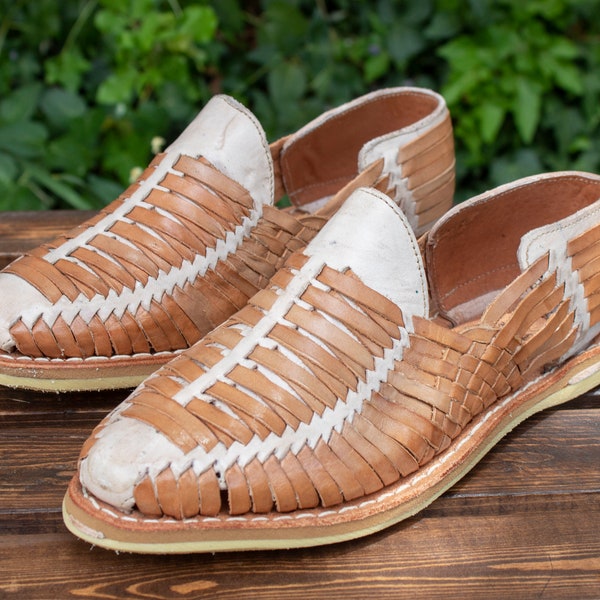 MENS LEATHER MEXICAN huarache shoe sandals