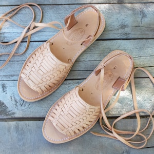 Peep toe huarache sandals on sale