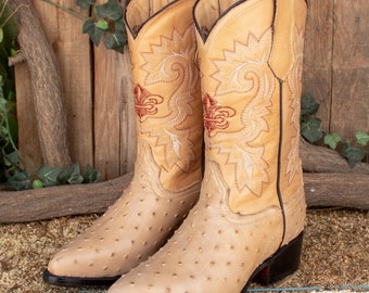 Ostrich boots steel toe shop