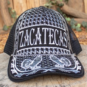 ZACATECAS ROOSTER embroidered Gallo western rodeo HAT adjustable trucker mesh cap