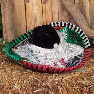 KIDS MARIACHI baby boys girls toddler Childrens Western Tri-Color Mexican SOMBRERO