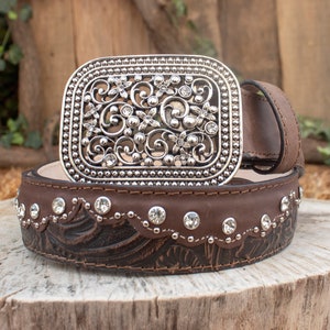 Rhinestone Western Belt Etsy