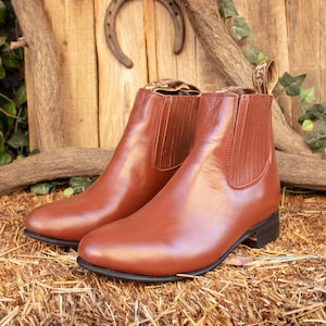 Botines chelsea de piel auténtica para hombre Botines charro