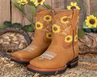 GIRLS TODDLER YOUTH Western Square Toe 