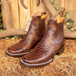 Snakeskin boots size 12 best sale