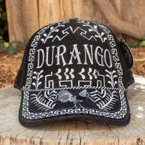 DURANGO MEXICO Rooster Gallo geborduurde western rodeo HAT verstelbare trucker mesh cap