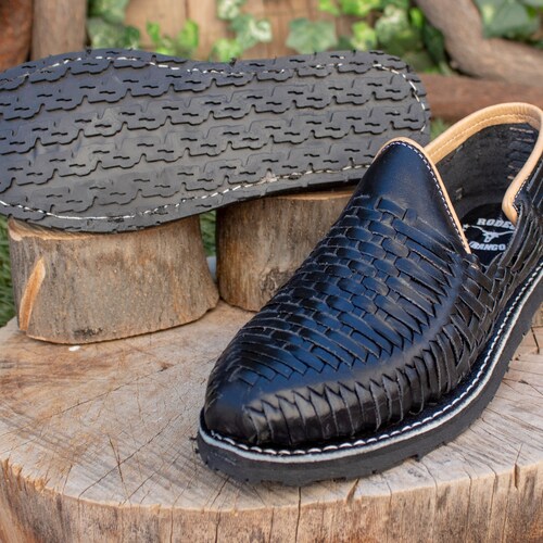 MENS LEATHER SHOE Huarache Slip on Sandals - Etsy