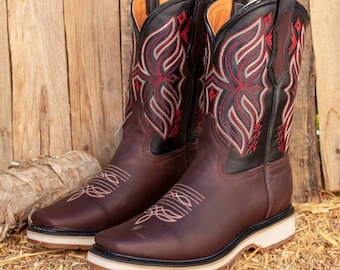 Bottes de cowboy à bout carré pour homme - France