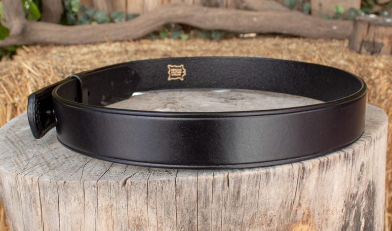 Mens MECHANIC heavy duty 100 % LEATHER work belt with SCRATCHLESS buckle image 2