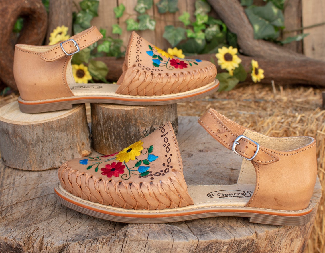 mexican flower sandals