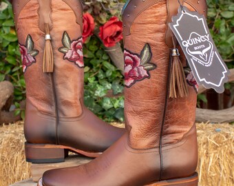 River Island Cowgirl stivali- Stivali da cowboy pelle marrone taglia 38 eur 5.5 uk. 7.5 noi Scarpe Calzature donna Stivali Stivali da cowboy 