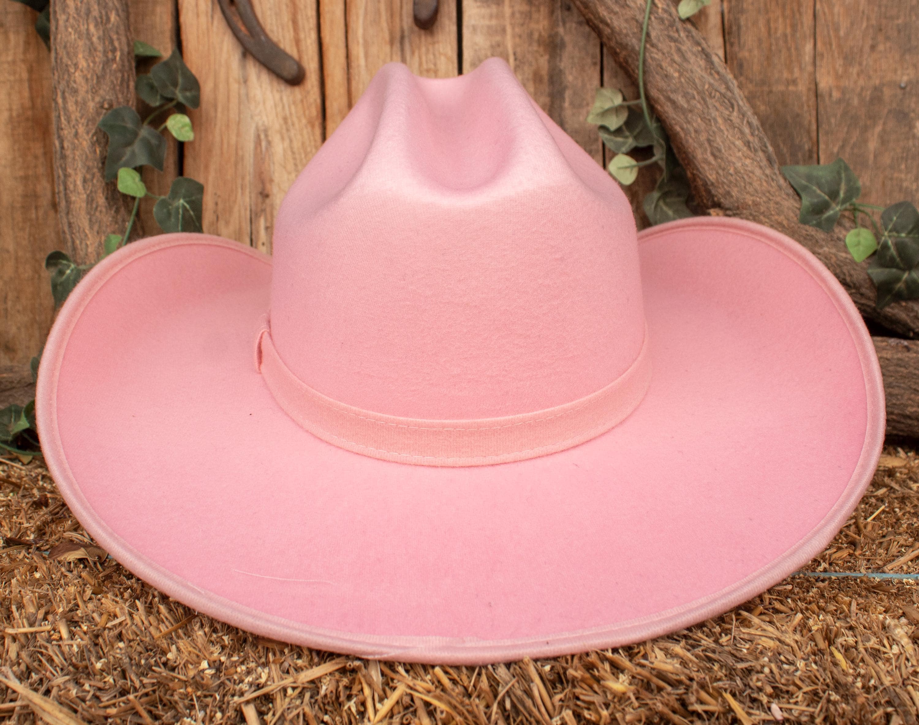 WOMENS Pink FELT Western Cowboy Hat SOMBRERO Texana - Etsy