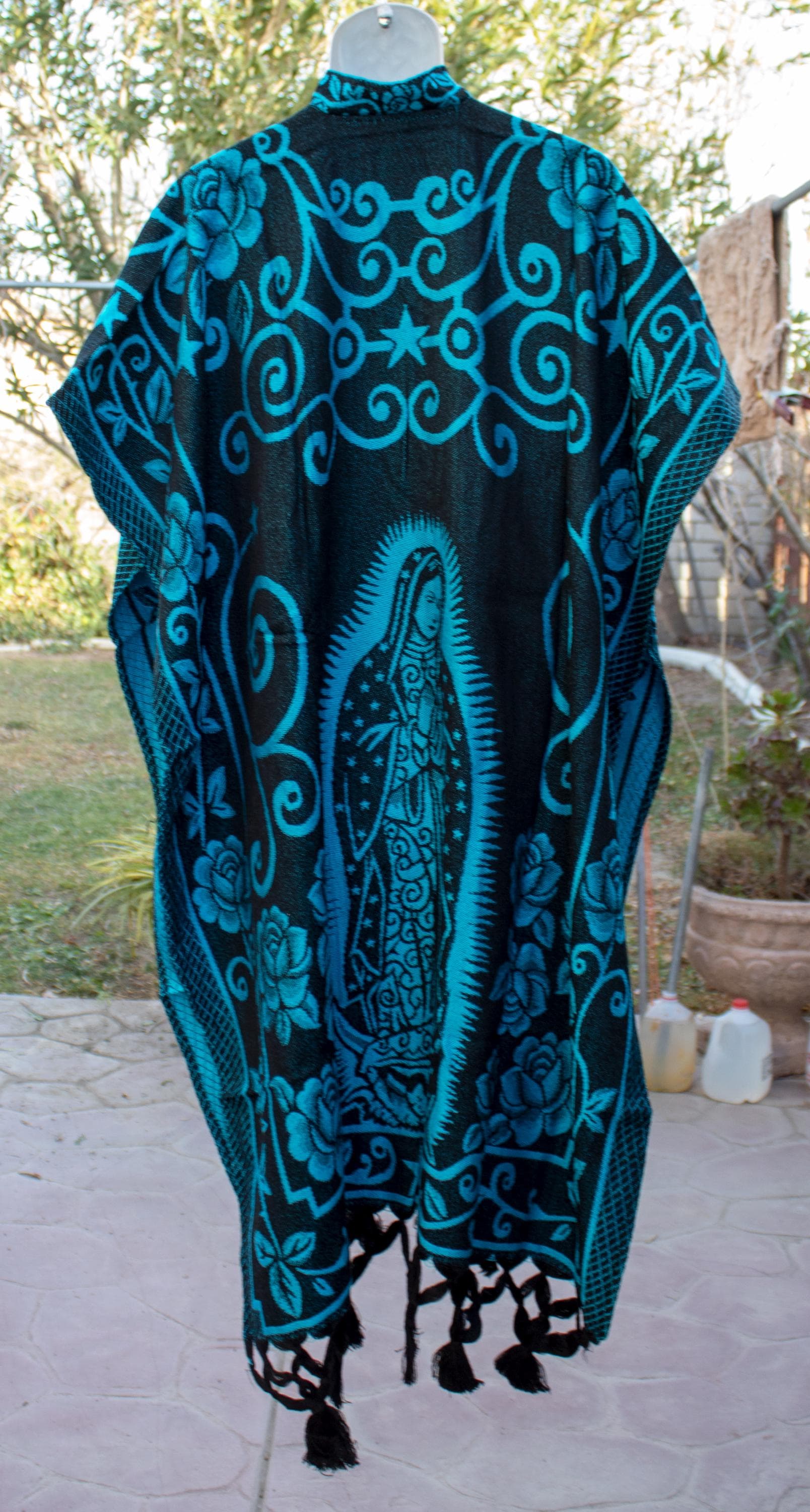 VIRGEN de GUADALUPE 聖母マリア 両面メキシカンポンチョ リボゾラップ