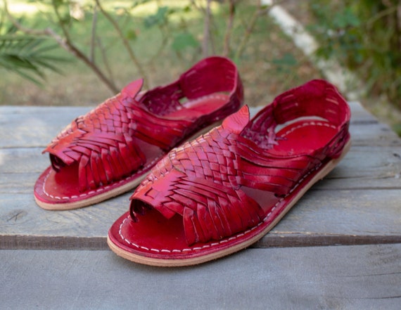 lady foot locker red huaraches