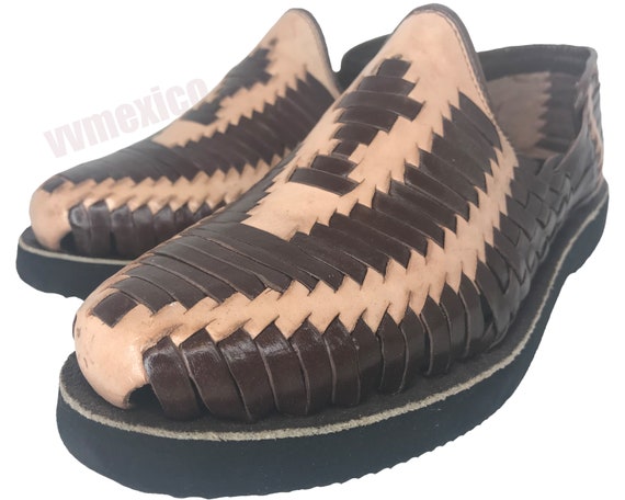 huarache slip on sandals