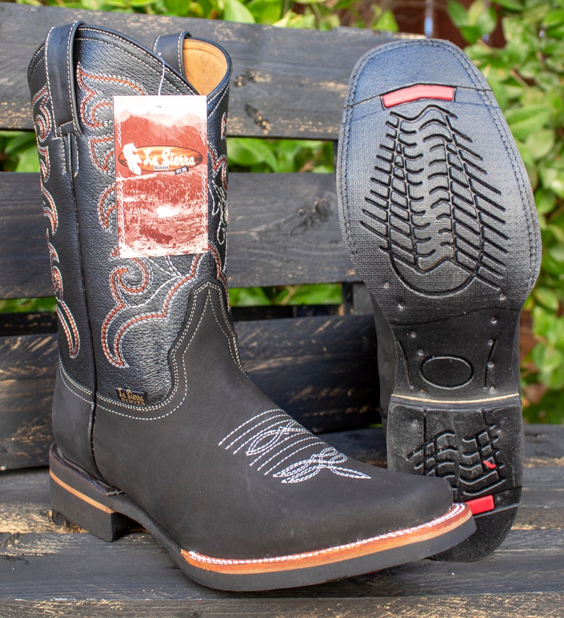 Rodeo Square Toe Cowboy Boots