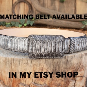 MENS PYTHON Snake Faux Leather Square Toe Cowboy Western Rodeo Boots ...