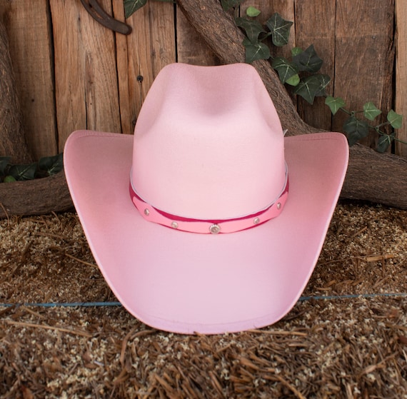 GIRLS Toddler Youth PINK Cowgirl Western HAT Sombrero Rodeo  display picture 3