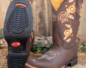 Botas Vaqueras Vaqueras Bordadas Para Mujer Tip 2024 | Cuotas Sin Interés