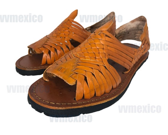 mens leather huarache sandals