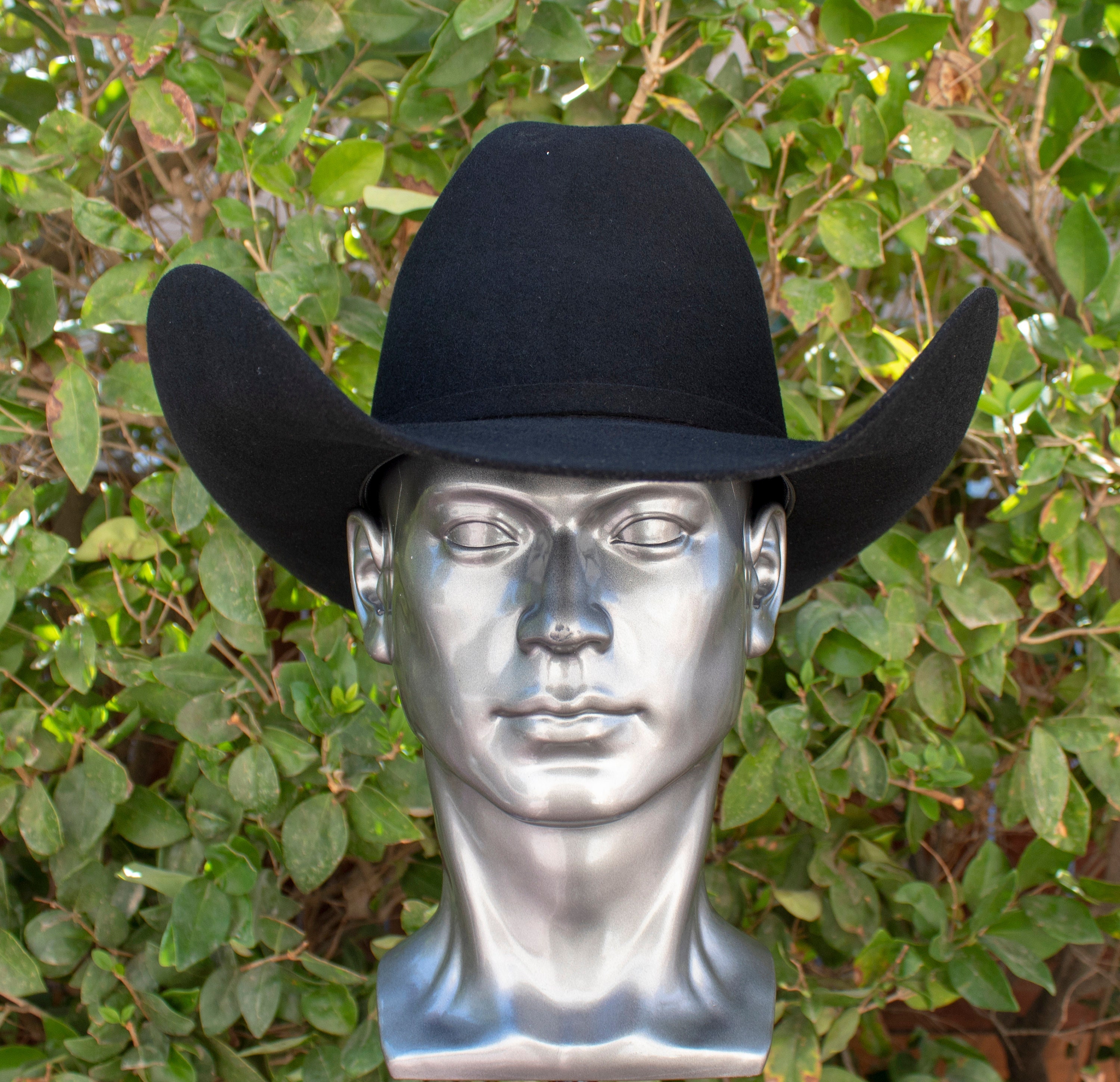 Black Felt 100X Western La Sierra COWBOY TEXANA HAT Tejana Unisex
