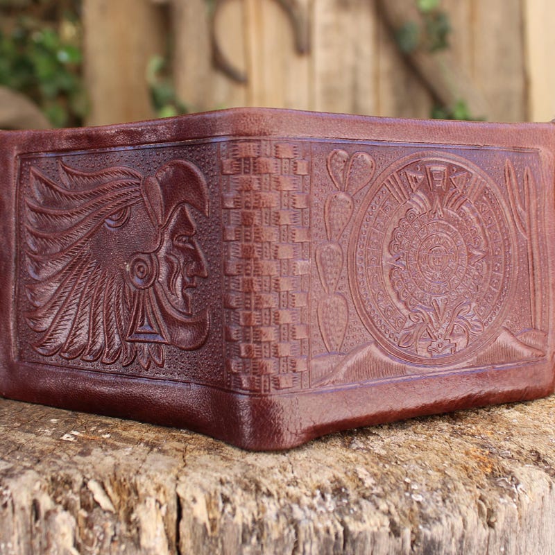 Aztec Mexican Wallet Men - Etsy