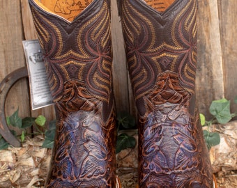 Essentials Uomo Stivali Da Cowboy Con Punta Quadrata - Foto 11