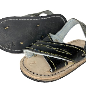 BOYS 2 strap Mexican leather HUARACHE SANDALS baby walker sizes